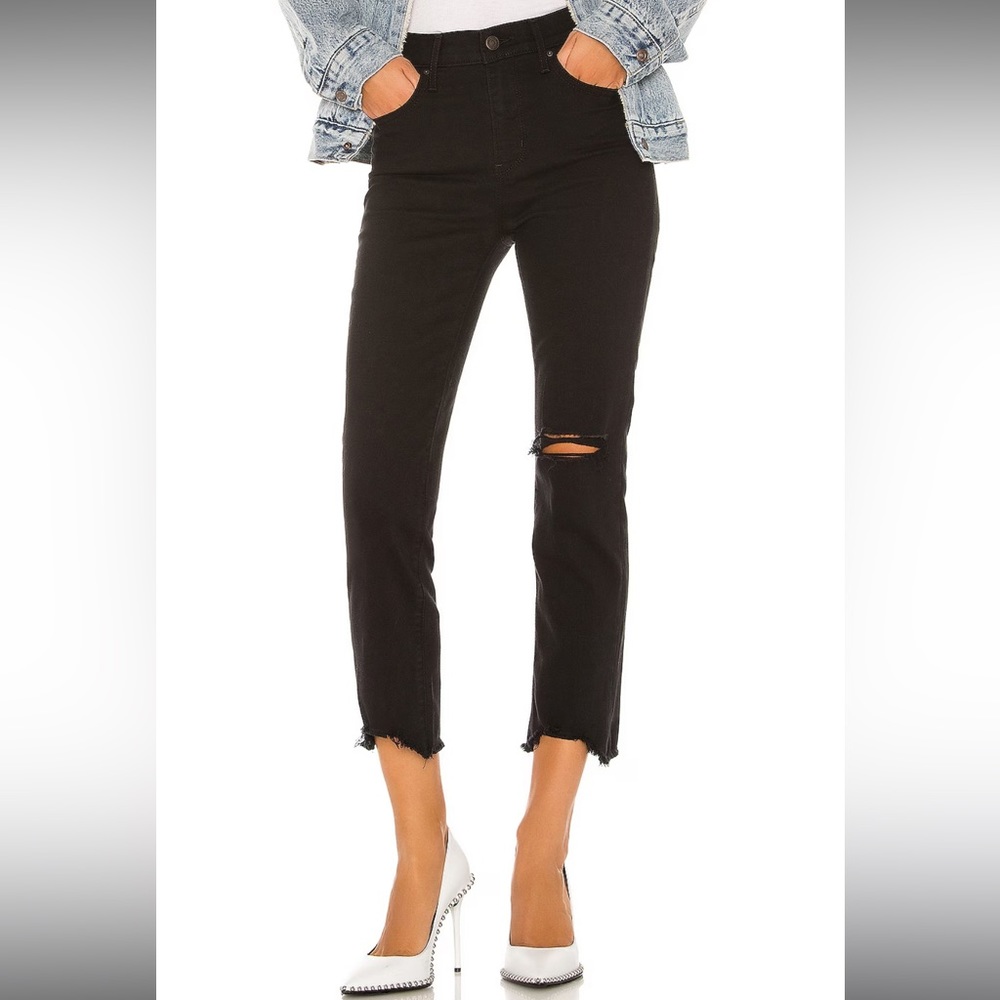 Levi’s high rise straight crop jeans